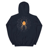 Spider in a Web by Julie de Graag Unisex Hoodie - Navy - Pulp & Stitch