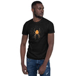 Spider in a Web by Julie de Graag Unisex T-Shirt - Black - Pulp & Stitch