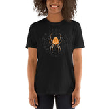 Spider in a Web by Julie de Graag Unisex T-Shirt - Black - Pulp & Stitch