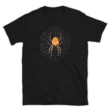 Spider in a Web by Julie de Graag Unisex T-Shirt - Black - Pulp & Stitch