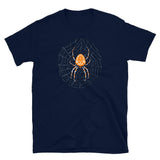 Spider in a Web by Julie de Graag Unisex T-Shirt - Navy - Pulp & Stitch