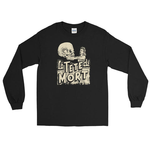 The Death Head Unisex Long Sleeve Shirt - Black - Pulp & Stitch