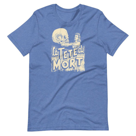 The Death Head Unisex T-Shirt - Heather True Royal - Pulp & Stitch