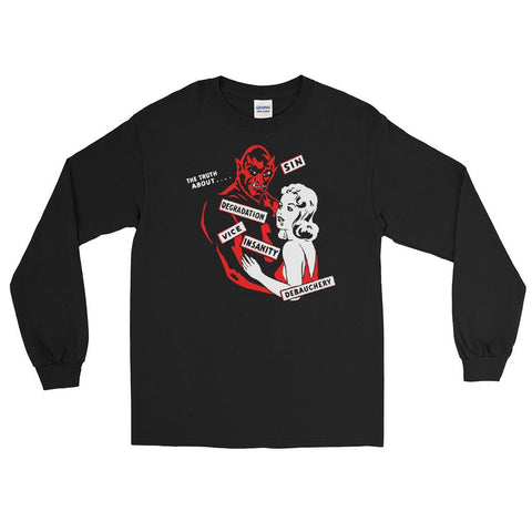 The Devil's Girl Unisex Long Sleeve Shirt - S - Pulp & Stitch