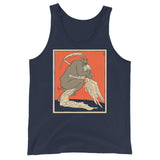 The Kiss of Peace Unisex Tank Top - Navy - Pulp & Stitch