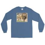 The Lion Doesn't Sleep Unisex Long Sleeve Shirt - Indigo Blue - Pulp & Stitch