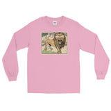 The Lion Doesn't Sleep Unisex Long Sleeve Shirt - Light Pink - Pulp & Stitch