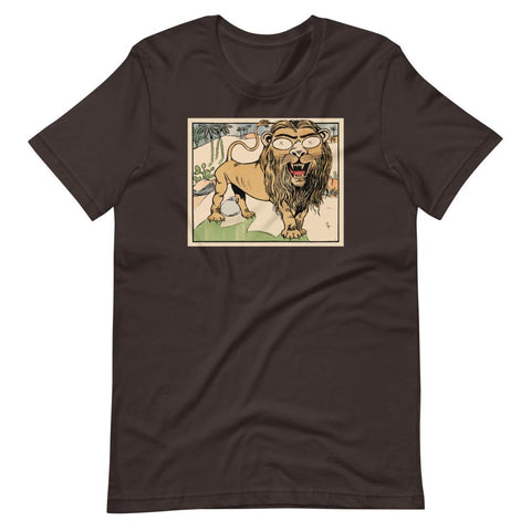 The Lion Doesn't Sleep Unisex T-Shirt - Brown - Pulp & Stitch