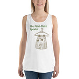 The Mini Skirt Speaks Unisex Tank Top - XS - Pulp & Stitch