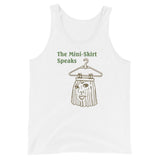 The Mini Skirt Speaks Unisex Tank Top - XS - Pulp & Stitch