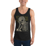 The Thinking Skeleton Unisex Tank Top - XS - Pulp & Stitch