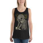 The Thinking Skeleton Unisex Tank Top - XS - Pulp & Stitch