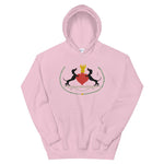 The Two Dachshunds Unisex Hoodie - Light Pink - Pulp & Stitch