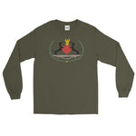 The Two Dachshunds Unisex Long Sleeve Shirt - Military Green - Pulp & Stitch