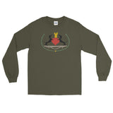 The Two Dachshunds Unisex Long Sleeve Shirt - Military Green - Pulp & Stitch