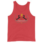 The Two Dachshunds Unisex Tank Top - Red Triblend - Pulp & Stitch