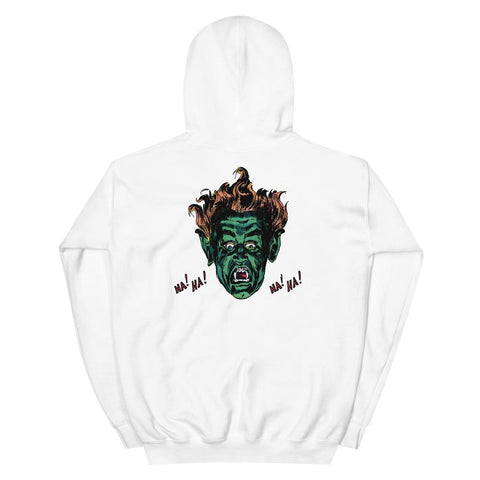 The Vampire's Laugh Unisex Hoodie - White - Pulp & Stitch