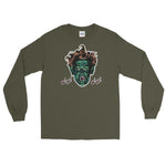 The Vampire's Laugh Unisex Long Sleeve Shirt - Military Green - Pulp & Stitch