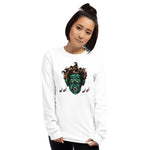 The Vampire's Laugh Unisex Long Sleeve Shirt - White - Pulp & Stitch