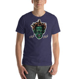 The Vampire's Laugh Unisex T-Shirt - Heather Midnight Navy - Pulp & Stitch