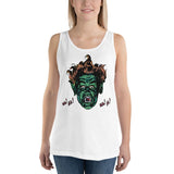 The Vampire's Laugh Unisex Tank Top - White - Pulp & Stitch