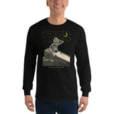 The Waking Skeleton Unisex Long Sleeve Shirt - S - Pulp & Stitch