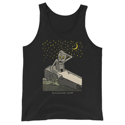 The Waking Skeleton Unisex Tank Top - XS - Pulp & Stitch