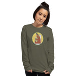 Thirsty Bear Unisex Long Sleeve Shirt - Military Green - Pulp & Stitch