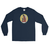 Thirsty Bear Unisex Long Sleeve Shirt - Navy - Pulp & Stitch