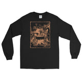 Three Witches Around Cauldron Unisex Long Sleeve Shirt - S - Pulp & Stitch