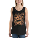 Three Witches Around Cauldron Unisex Tank Top - XS - Pulp & Stitch