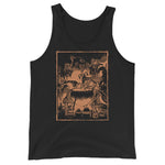 Three Witches Around Cauldron Unisex Tank Top - XS - Pulp & Stitch