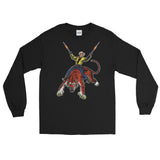 Tiger Cowboy Unisex Long Sleeve Shirt - Black - Pulp & Stitch