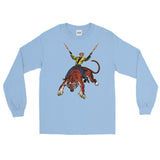 Tiger Cowboy Unisex Long Sleeve Shirt - Light Blue - Pulp & Stitch