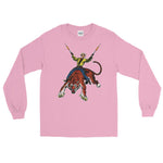 Tiger Cowboy Unisex Long Sleeve Shirt - Light Pink - Pulp & Stitch