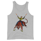 Tiger Cowboy Unisex Tank Top - Athletic Heather - Pulp & Stitch