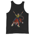 Tiger Cowboy Unisex Tank Top - Black - Pulp & Stitch