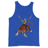 Tiger Cowboy Unisex Tank Top - True Royal - Pulp & Stitch