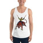 Tiger Cowboy Unisex Tank Top - White - Pulp & Stitch