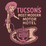 Tucson Inn Cowgirl Unisex T-Shirt - Oxblood Black - Pulp & Stitch