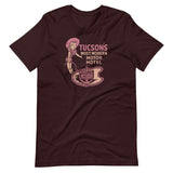 Tucson Inn Cowgirl Unisex T-Shirt - Oxblood Black - Pulp & Stitch