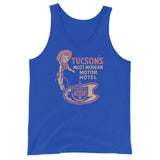 Tucson Inn Cowgirl Unisex Tank Top - True Royal - Pulp & Stitch