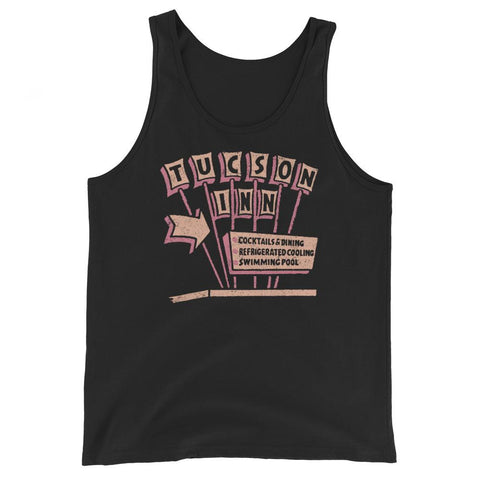 Tucson Inn Sign Unisex Tank Top - Black - Pulp & Stitch