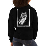 Two Owls by Julie de Graag Unisex Hoodie - Black - Pulp & Stitch