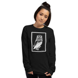 Two Owls by Julie de Graag Unisex Long Sleeve Shirt - Black - Pulp & Stitch