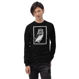 Two Owls by Julie de Graag Unisex Long Sleeve Shirt - Black - Pulp & Stitch