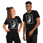 Two Owls by Julie de Graag Unisex T-Shirt - Black - Pulp & Stitch