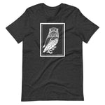 Two Owls by Julie de Graag Unisex T-Shirt - Dark Grey Heather - Pulp & Stitch