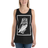 Two Owls by Julie de Graag Unisex Tank Top - Black - Pulp & Stitch