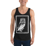 Two Owls by Julie de Graag Unisex Tank Top - Black - Pulp & Stitch